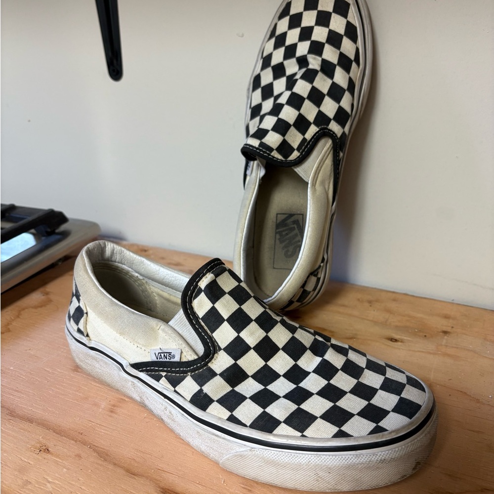 Vans Men's Checkered Slip-On Shoes